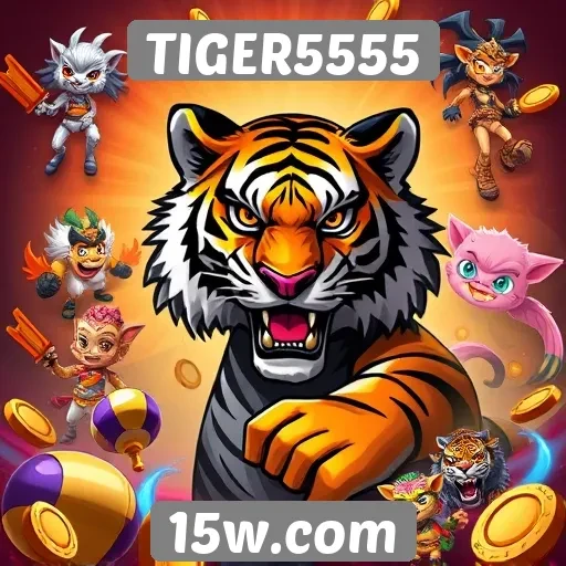 Variedade de jogos disponíveis no TIGER5555